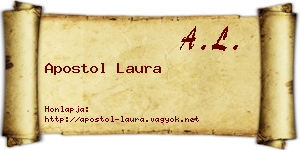 Apostol Laura névjegykártya